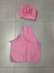 Kids Costumes to Hire - CHEF - Pink hat & apron - CHILD